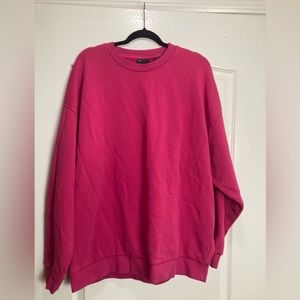ASOS Unisex Crew Neck Hot Pink Sweatshirt,size 3XL, Barbiecore,Neon